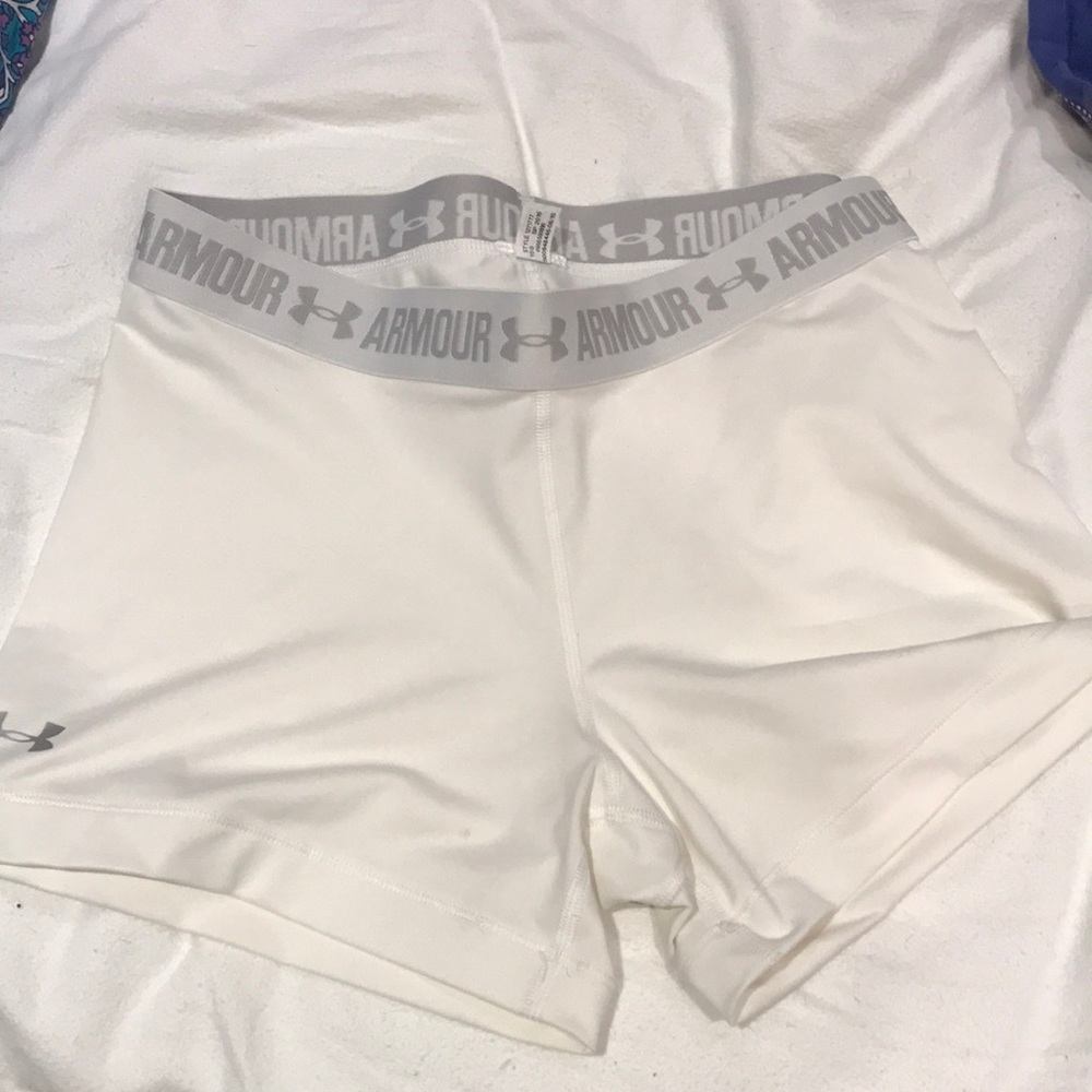 White Under Amour Spandex